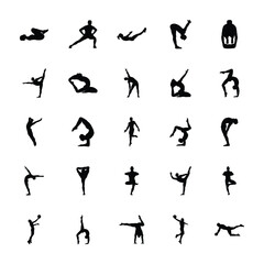 
Physical Activities Silhouettes Vectors Pack 
