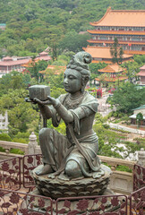 Fototapeta na wymiar Buddhist Statue, Hong Kong