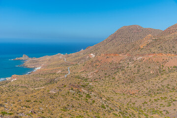 Landscape of Cabo de Gata-Nijar natural park in Spain