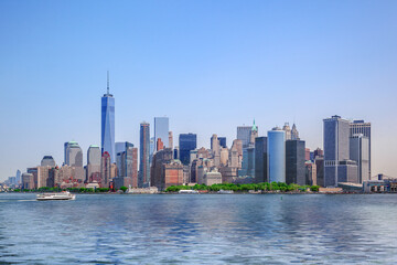 Naklejka premium panoramiczne widoki na Nowy Jork Manhattan