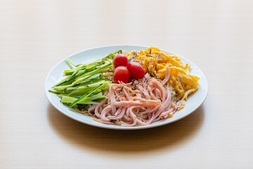 家庭で作る即席冷やし中華