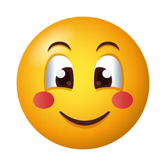 happy emoji face degradient style icon
