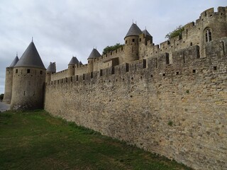 Fototapeta na wymiar Europe, France, Occitanie, Aude, fortified city of Carcassonne