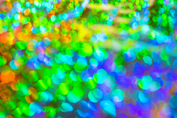 Real defocused lights. Colorful defocused lights collection, background.