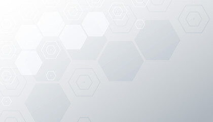 gray white background with hexagonal shape design