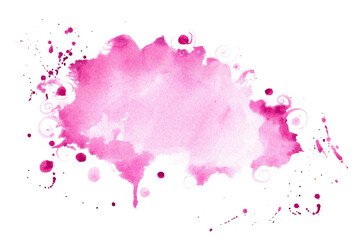 abstract pink shade watercolor splatter texture background
