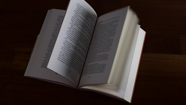 le pagine del libro vengono sfogliate dal vento