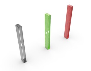 3d image of Bicycle Parking a column with a slot 00002.jpg