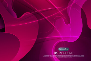 Dark pink design with a gradient, abstract oval shapes, subtle light stripes with shadow