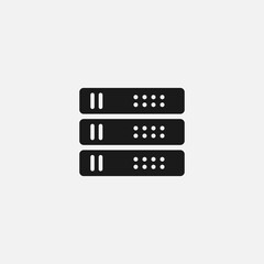 data server. Simple modern icon design illustration.