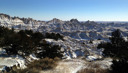 Badlands in South Dakota USA