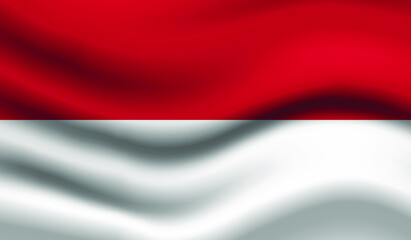 Fototapeta na wymiar flag of indonesia