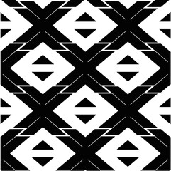 Fototapeta premium Geometric ethnic textile seamless pattern