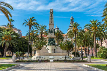 Monument of the heroes of Santiago de Cuba and Cavite in Cartagena, Spain