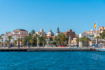 Seaside view of Spanish town Cartagena