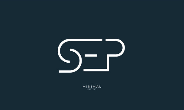 Alphabet letters icon logo SEP
