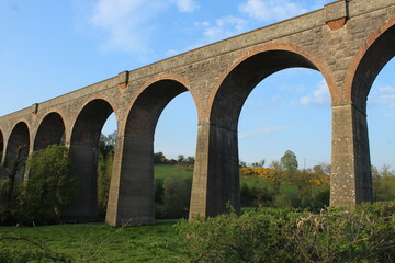Fototapeta na wymiar Tassagh Viaduct, a disused railway viaduct near Tassagh, County Armagh, N. Ireland.