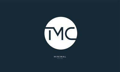 Alphabet letters icon logo TMC