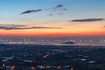 Jeju island geumoreum sunset
