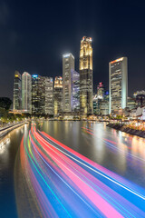 singapore city at night © Vu