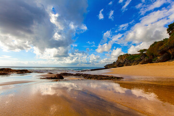 Secret Jimbaran beach near Pura Tengal Wangi, Bali, Indonesia