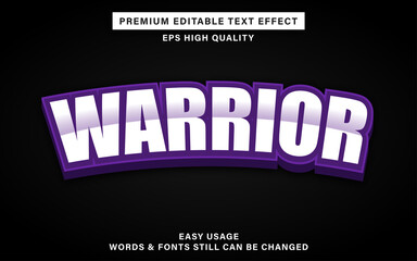 Obraz premium Text effect warrior
