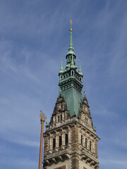 Fototapeta na wymiar historisches Rathaus Hamburg