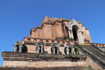 Wat Chedi Luang à Chiang Mai, Thaïlande