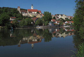 Fototapeta na wymiar Horb am Neckar, Stadtansicht vom Neckar