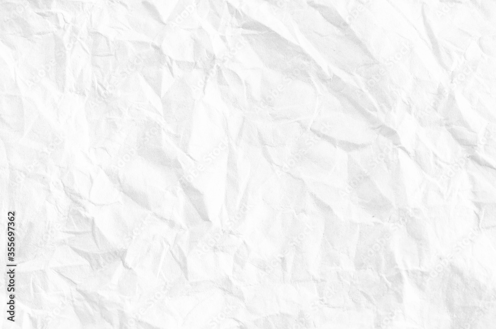 Poster white crumpled paper texture background sheet of paper ,paper textures are perfect for your creative