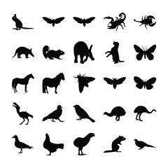 
Animals Silhouette Set
