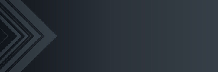 Black Wide Banner Background. Vector illustration design for presentation, banner, cover, web, flyer, card, poster, wallpaper, texture, slide, magazine, and powerpoint.