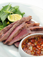 grilled beef steak