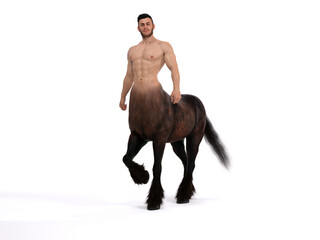 3D Render : A portrait of the male centaur - obrazy, fototapety, plakaty