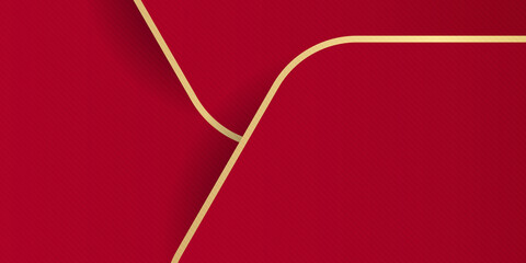 Red gold presentation background design for wide banner. Vector illustration design for presentation, banner, cover, web, flyer, card, poster, wallpaper, texture, slide, magazine, and powerpoint.