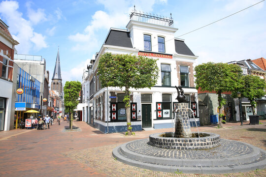 Historic downtown in Almelo in Gelderland, Netherlands