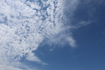 blue sky with clouds