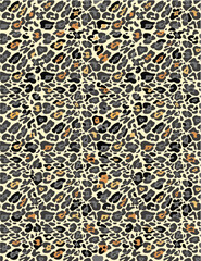 Leopard fur, animal print, seamless pattern