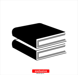 book icon.Flat design style vector illustration for graphic and web design.