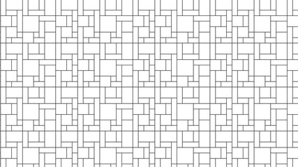 Neoplasticism (Piet Mondrian) no color imitation pattern. Large size seamless background texture.