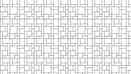 Neoplasticism (Piet Mondrian) no color imitation pattern. Large size seamless background texture.