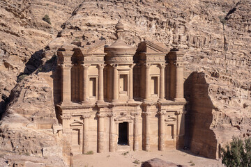 Petra or Raqmu, is a historical and archaeological city in southern Jordan - 355707363