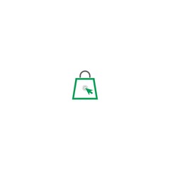 Basket, Bag, Concept online shop logo icon