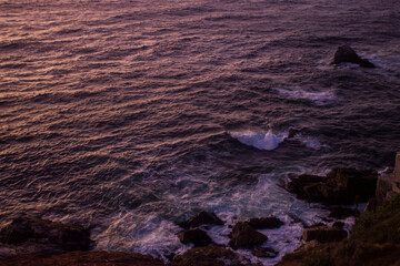 olas  del océano pacifico 