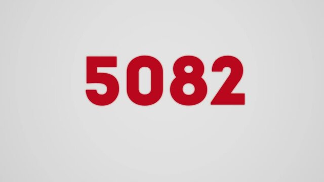 6k Minimalistic counter video for social networks. Video introduction for the reaching 6000 subscribers, followers or likes.