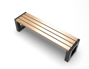 3d image of Park bench arena 00002.jpg