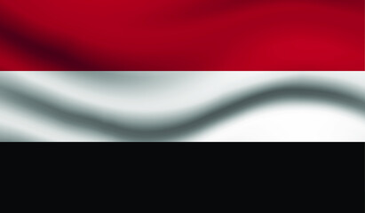 Yemen Vector Flag. Vector illustration.