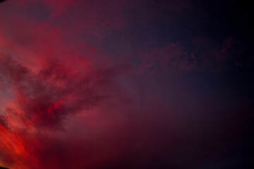 rojo atardecer