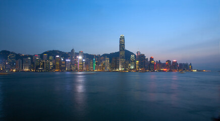 Obraz na płótnie Canvas hong kong skyline