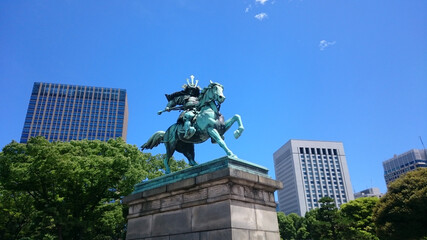楠木正成像  Statue of Kusunoki Masashige